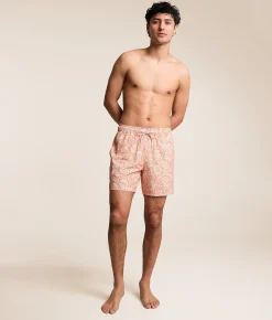 Departwest Omega Tropical Stretch Swim Trunks Light Coral Best