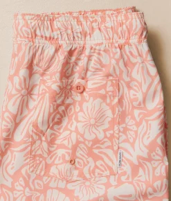 Departwest Omega Tropical Stretch Swim Trunks Light Coral Best