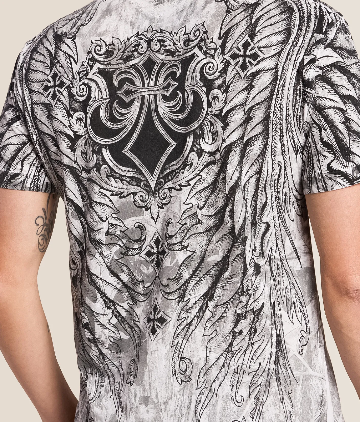 Tops|Graphic T-Shirts | Affliction Omen T-Shirt White