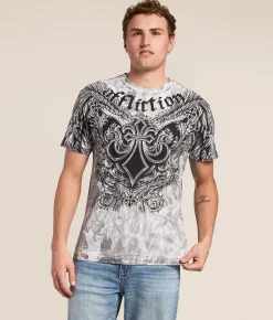 Tops|Graphic T-Shirts | Affliction Omen T-Shirt White
