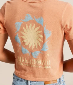 Billabong On Board Cropped T-Shirt Sunset Sale