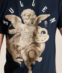 Tops|Graphic T-Shirts | Sullen Once Bitten T-Shirt Navy