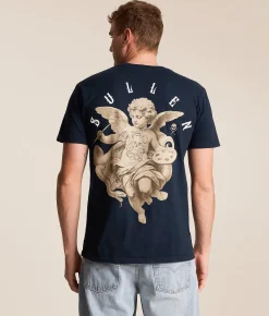 Tops|Graphic T-Shirts | Sullen Once Bitten T-Shirt Navy