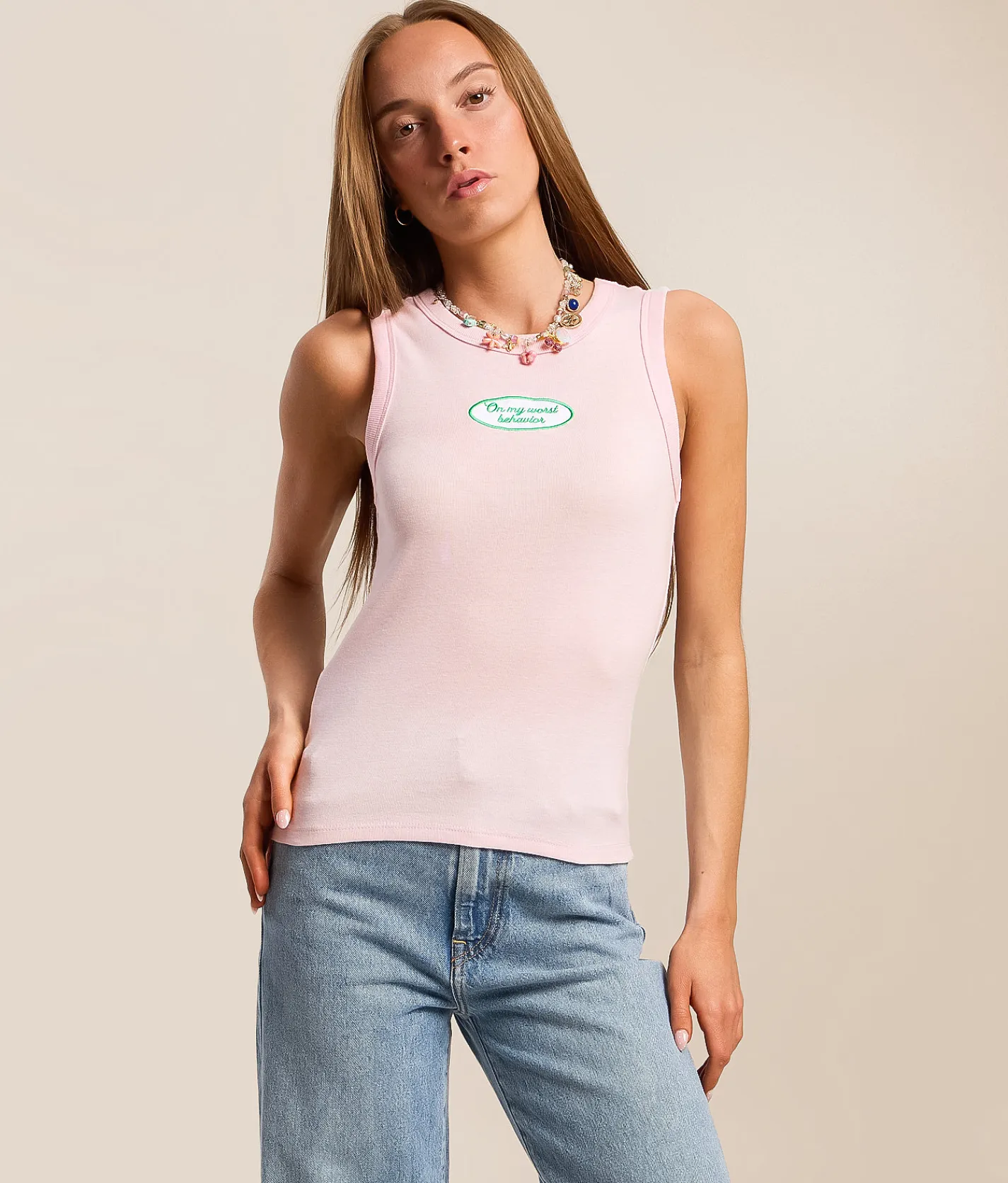 Tops | Modish Rebel On My Worst Behavior Tank Top Ballerina