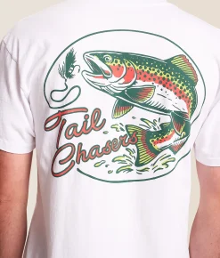 Tail Chasers Club On The Fly T-Shirt White Hot