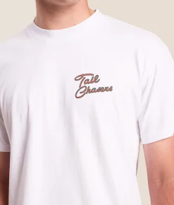 Tail Chasers Club On The Fly T-Shirt White Hot