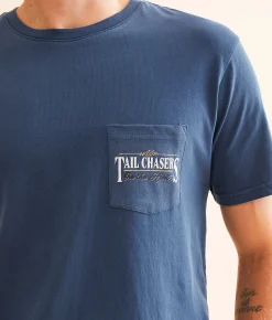 Tail Chasers Club On The Hunt T-Shirt Midnight Pigment Dye Hot