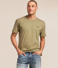Tops|Graphic T-Shirts | Kimes Ranch On The Run T-Shirt Light Olive
