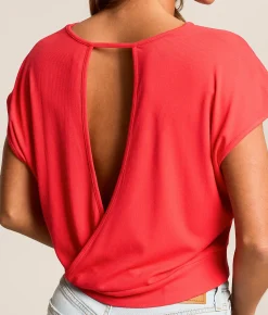 FITZ + EDDI Open Back Top Tomato Outlet