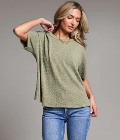 BKE Open Back Top Vetiver New