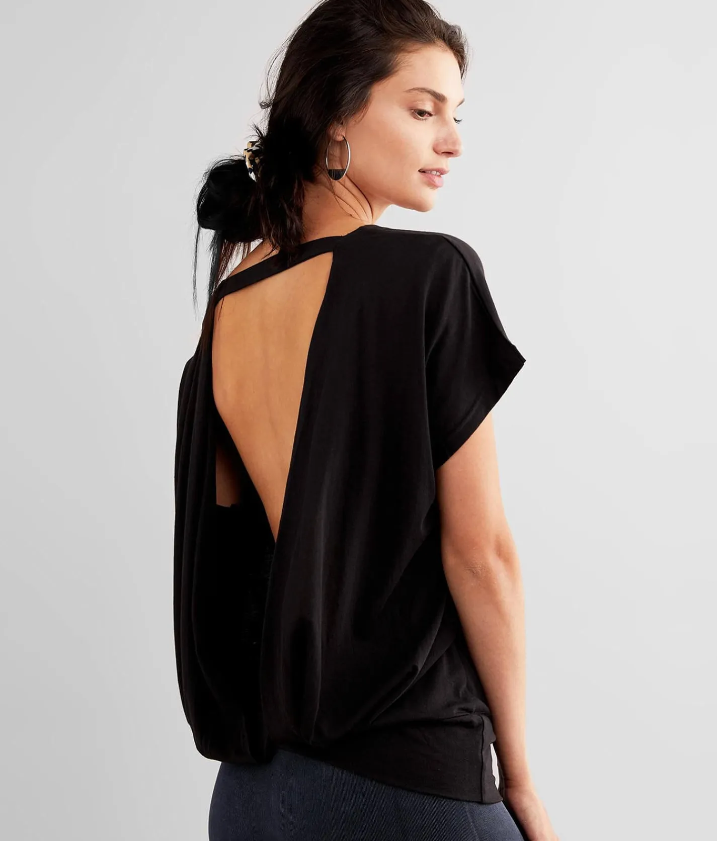 Mono B Open Back T-Shirt Black Sale