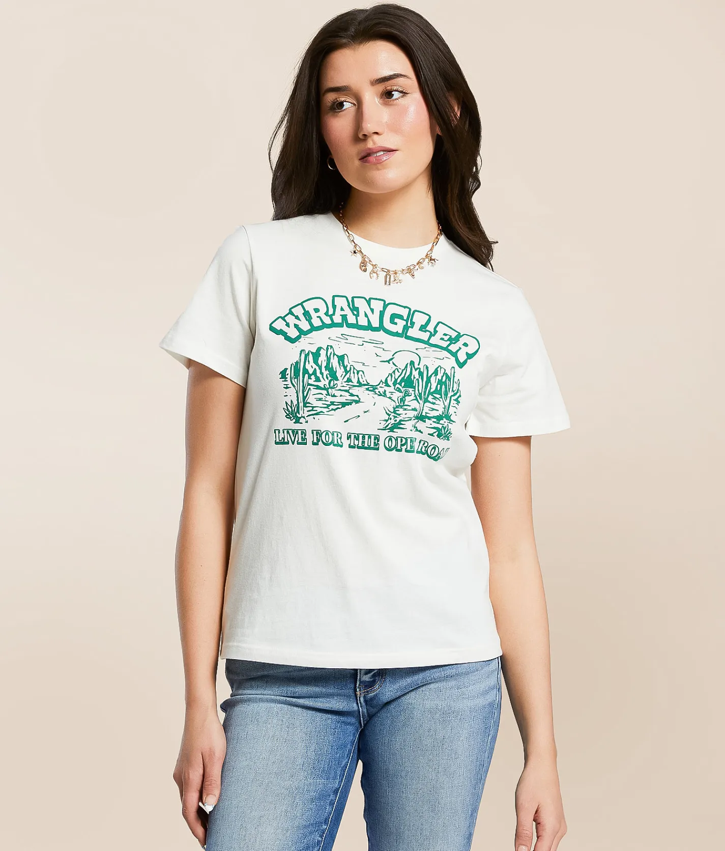 Tops | Wrangler® Open Road T-Shirt Marshmallow