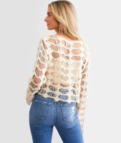 Tops | Willow & Root Open Stitch Top Henna