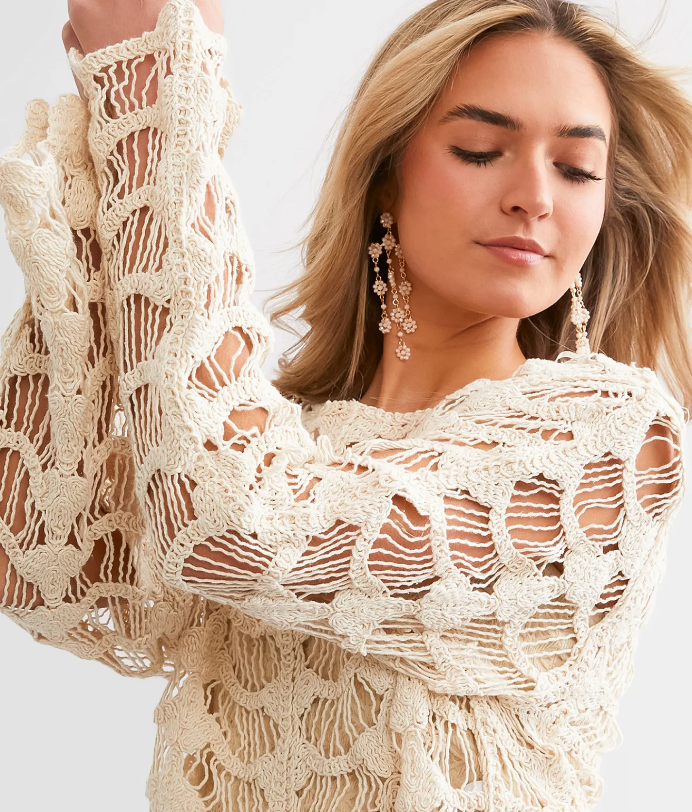 Tops | Willow & Root Open Stitch Top Henna