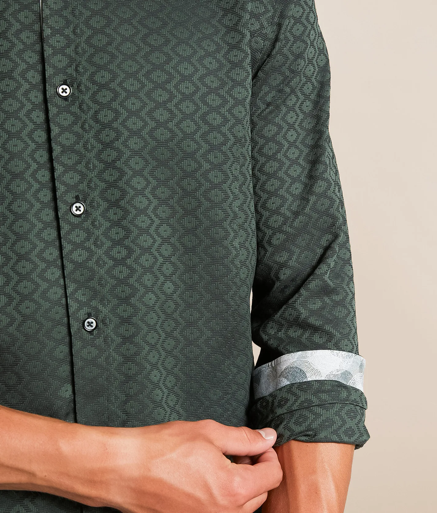 Tops | Eight X Open Weave Shirt Olive