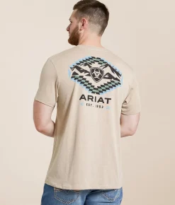 Graphic T-Shirts | Ariat Optical Mountain T-Shirt Brindle Heather