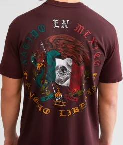Freedom Ranch Orgullo Nacional T-Shirt Burgundy Sale