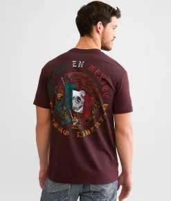 Freedom Ranch Orgullo Nacional T-Shirt Burgundy Sale