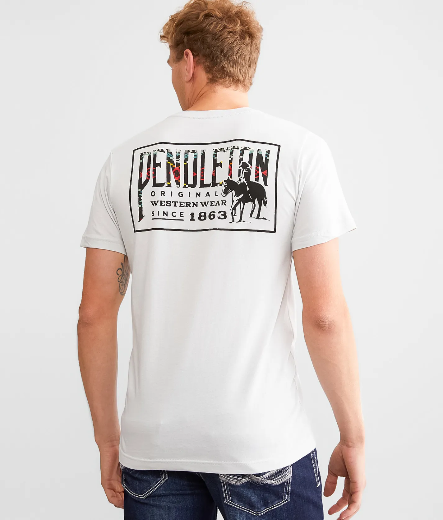 Pendleton Original Western T-Shirt Silver New