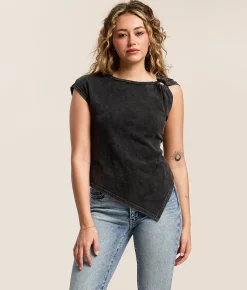Tops | Gilded Intent O-Ring Top Washed Black