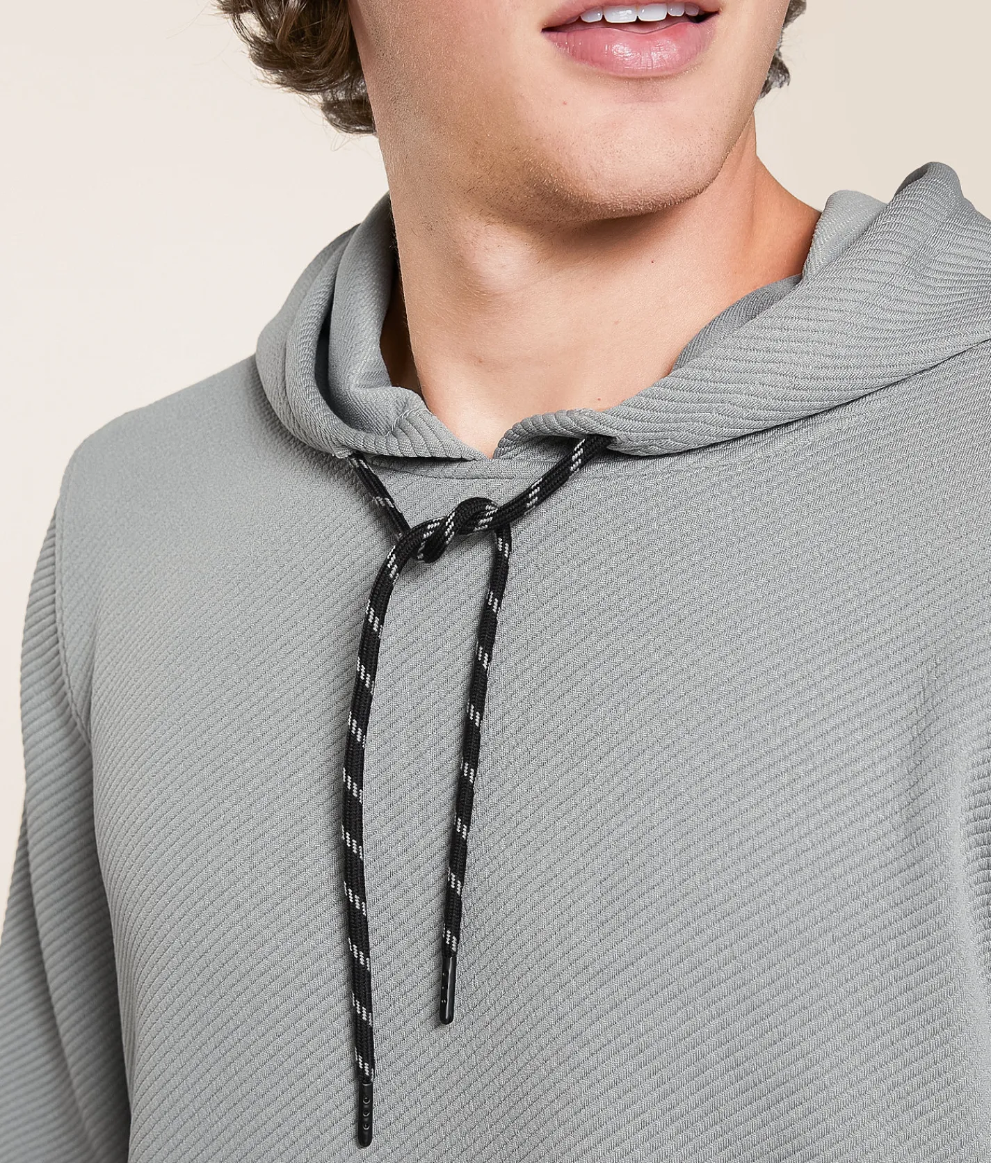 Tops | Departwest Ottoman Ribbed Hoodie Slate