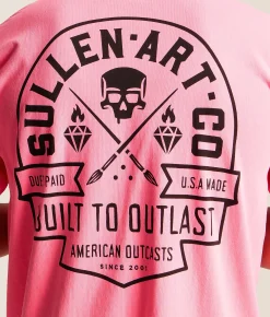 Sullen Outcasts T-Shirt Neon Pink Outlet