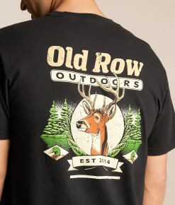 Tops|Graphic T-Shirts | Old Row Outdoor Deer T-Shirt Black