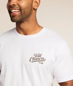 Tops|Graphic T-Shirts | Tail Chasers Club Outdoor Puppies T-Shirt White