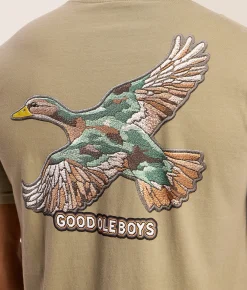 Tops|Graphic T-Shirts | Good Ole Boys Outdoors Duck Camo T-Shirt Khaki
