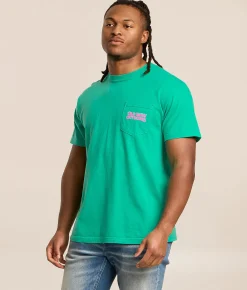 Old Row Outdoors Mountain T-Shirt Island Green New