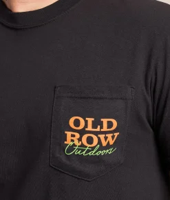 Old Row Outdoors Neon T-Shirt Black New