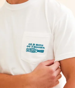 Old Row Outdoors Retriever T-Shirt White