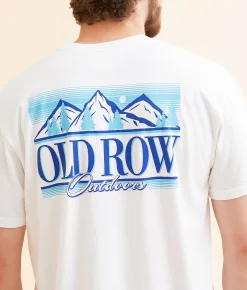 Graphic T-Shirts | Old Row Outdoors Snowcaps T-Shirt White