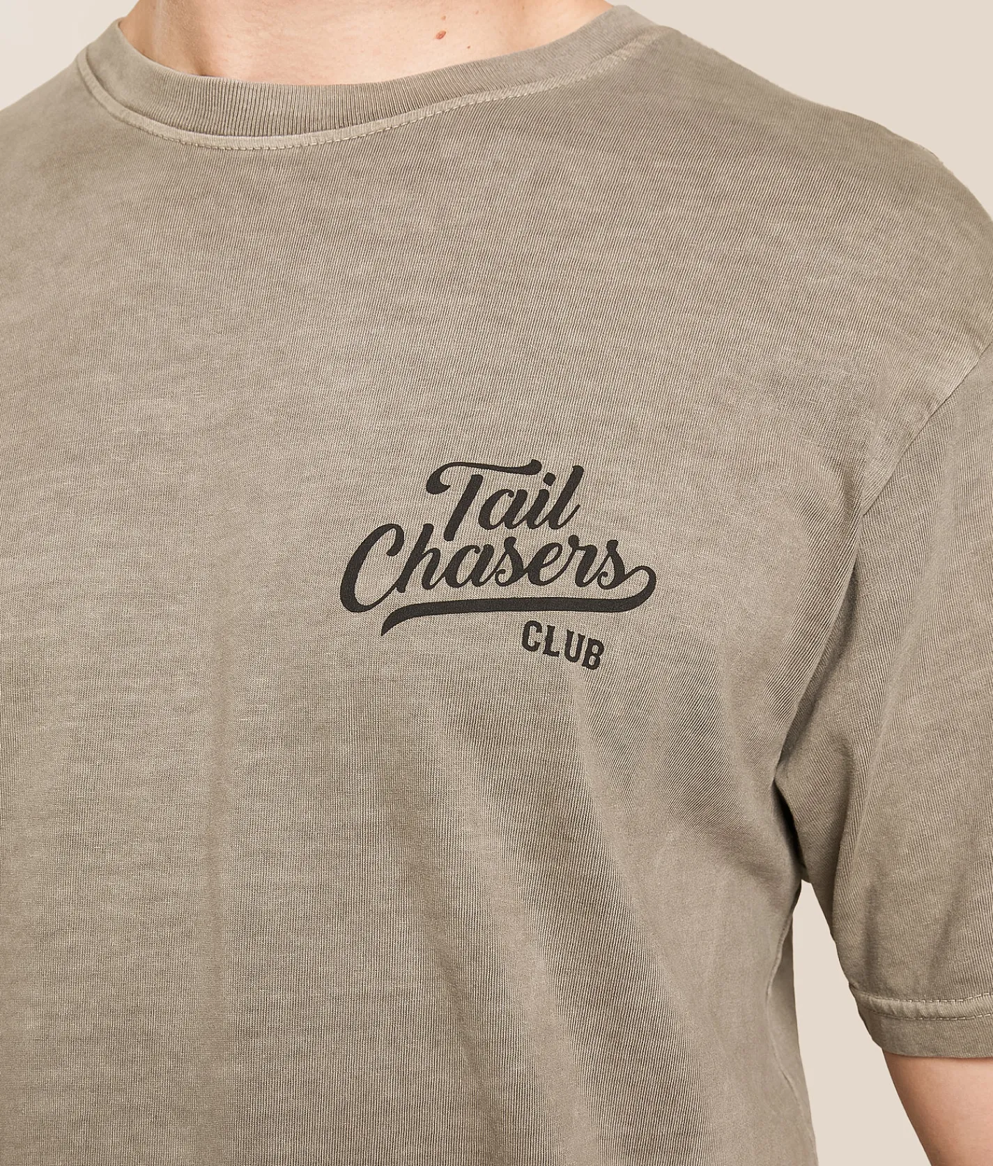 Tail Chasers Club Outdoors T-Shirt Fallen Rock Pigment Dye Sale