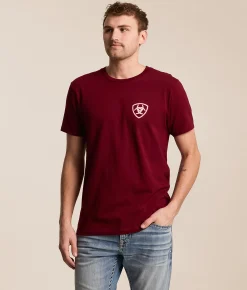 Ariat Outlaw Arches T-Shirt Cabernet New