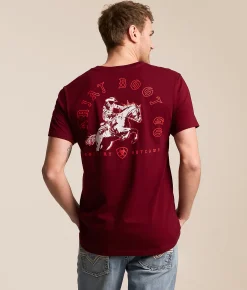 Tops | Ariat Outlaw Arches T-Shirt Cabernet