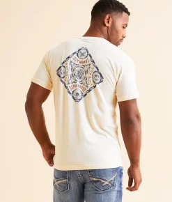 Departwest Outlaw Bandana T-Shirt Sand Heather New