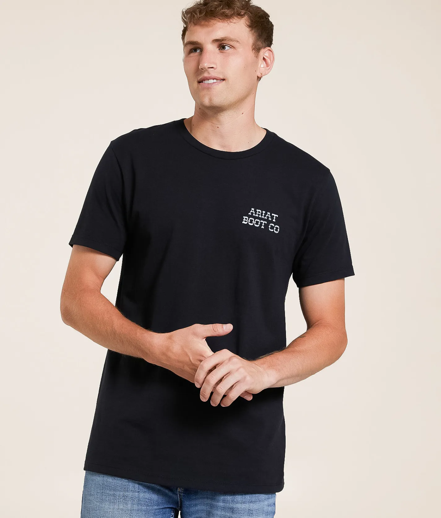 Tops|Graphic T-Shirts | Ariat Outlaw Country T-Shirt Black