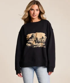 Tops | Ariat Outlaw Pullover Black
