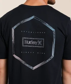 Tops|Graphic T-Shirts | Hurley Outline Slub T-Shirt Platinum