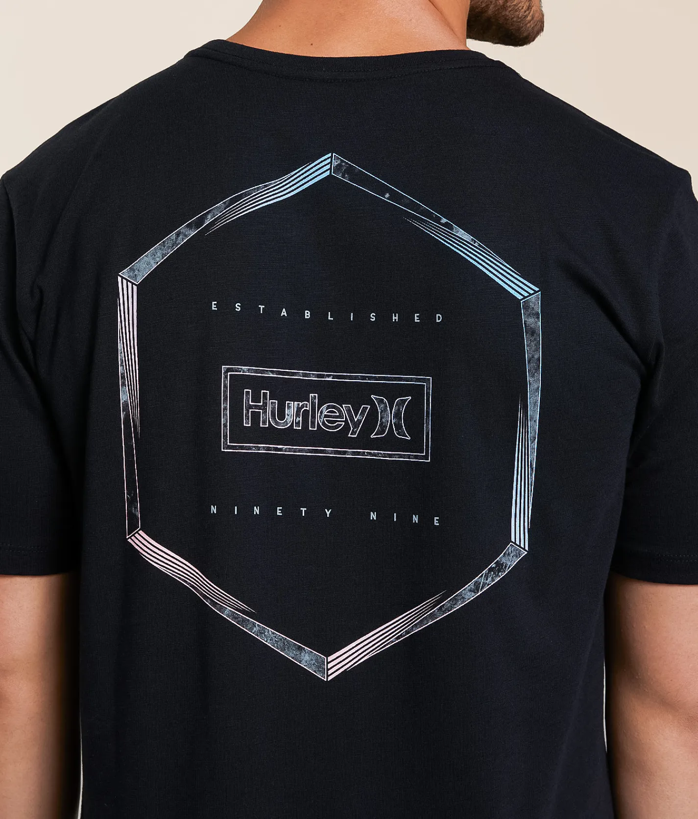 Tops|Graphic T-Shirts | Hurley Outline Slub T-Shirt Platinum