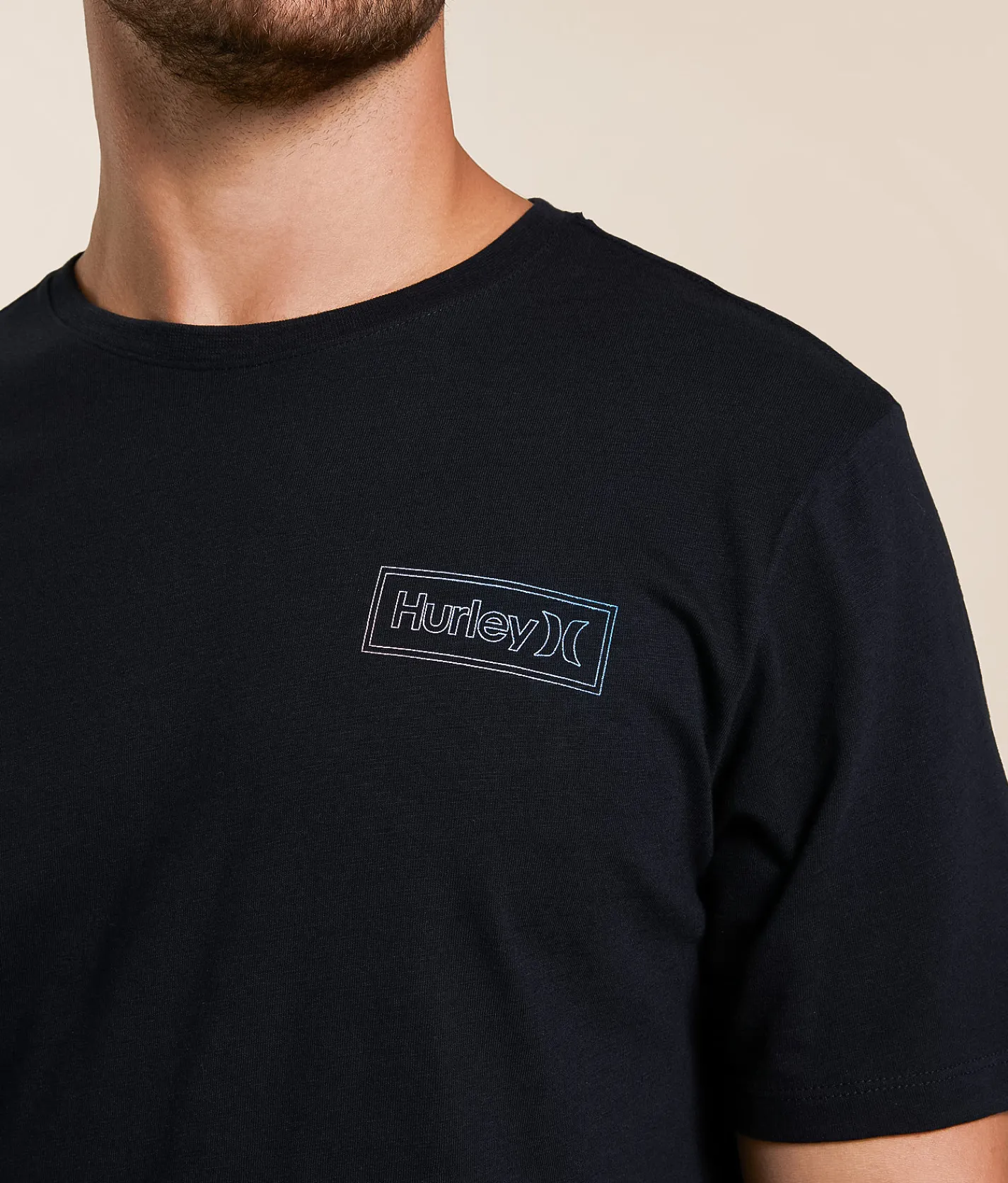 Tops|Graphic T-Shirts | Hurley Outline Slub T-Shirt Platinum