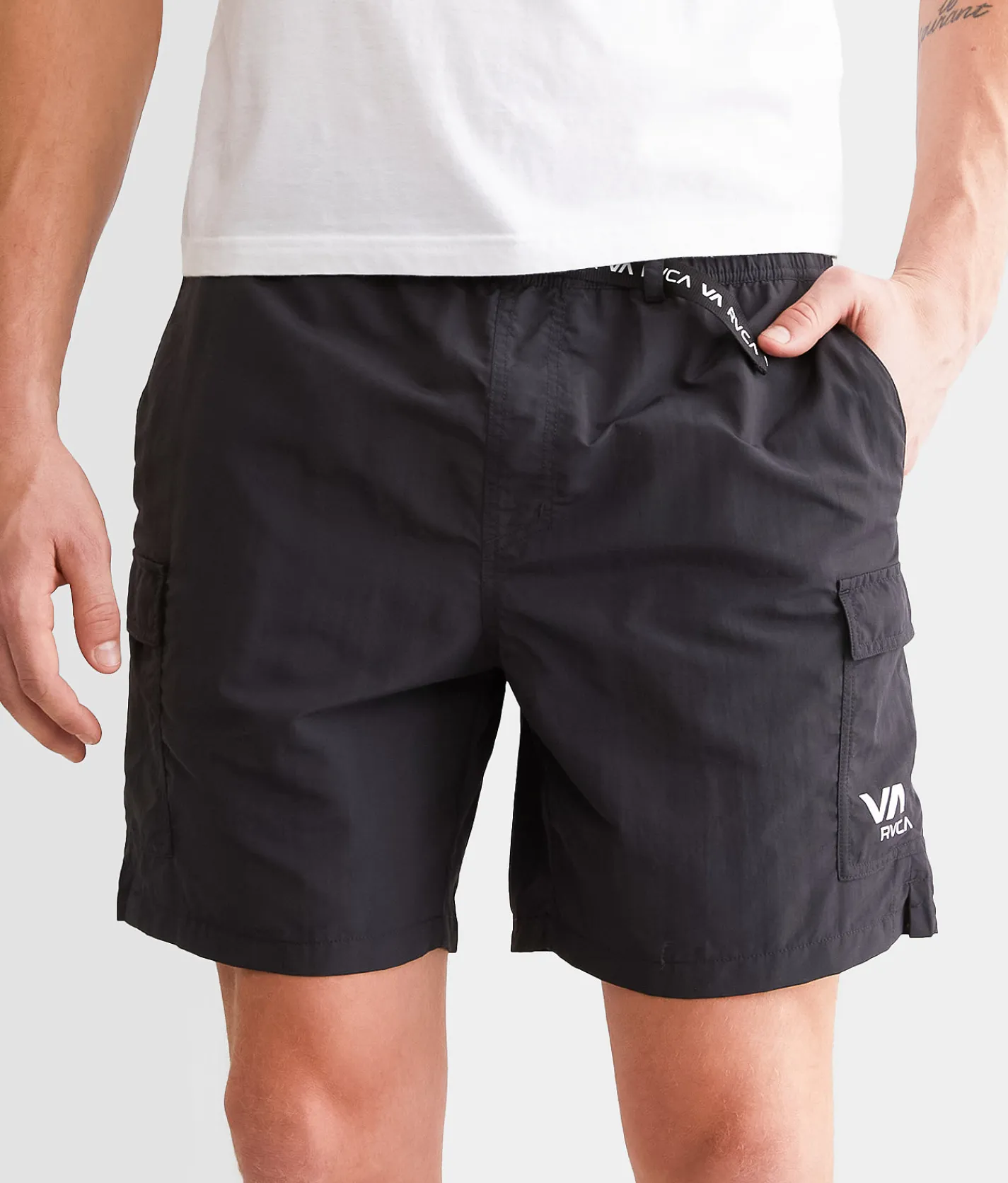 RVCA Outsider Packable Cargo Short Black Outlet