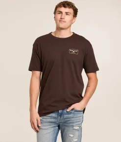 Tops|Graphic T-Shirts | Kimes Ranch Overhand T-Shirt Dark Chocolate