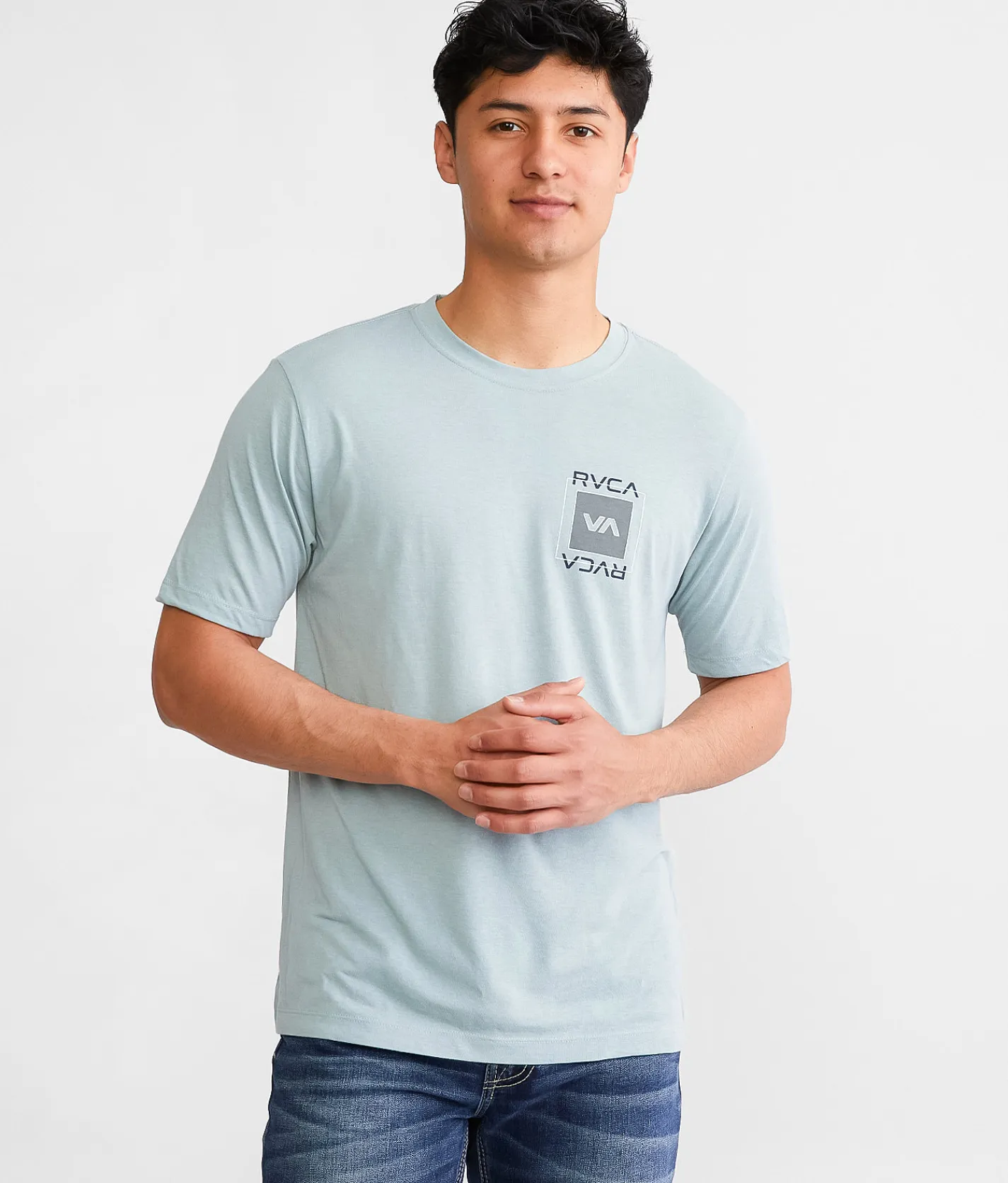 Graphic T-Shirts|Activewear | RVCA Overlays Sport T-Shirt Scrub Heather