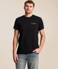 Tops|Graphic T-Shirts | Ariat Overlook Hombre T-Shirt Black