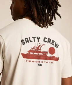 Tops|Graphic T-Shirts | Salty Crew Overnight T-Shirt Bone