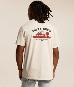 Tops|Graphic T-Shirts | Salty Crew Overnight T-Shirt Bone