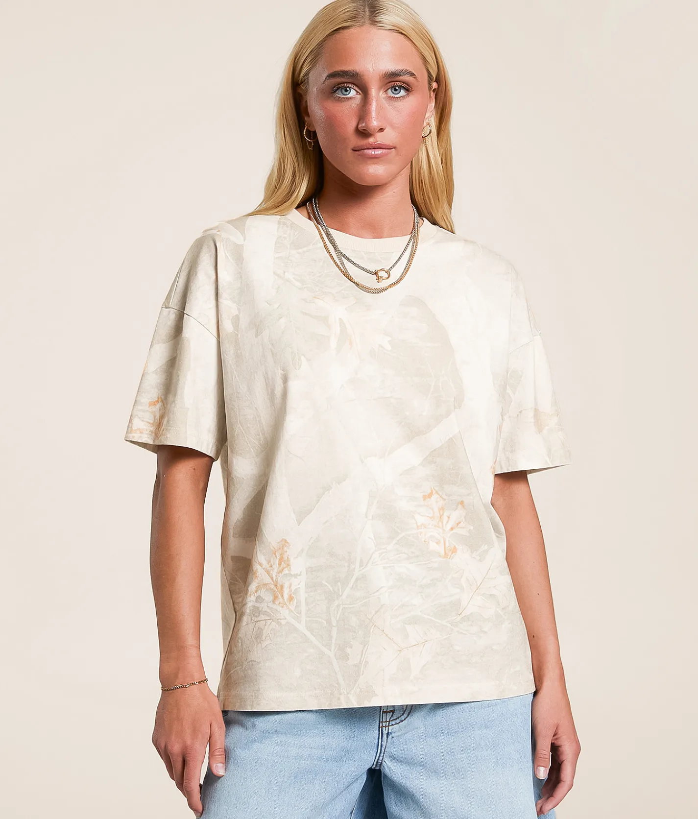 Gilded Intent Oversized Camo T-Shirt Camo Print Sale