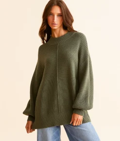 Tops | Daytrip Oversized Knit Sweater Cream